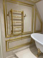 classic bathroom with heated towel rail