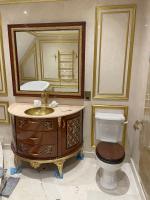 luxury bathroom gold fixtures finchley