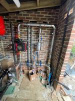mechanical plant installation during build