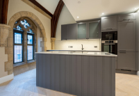 exposed beam living dining area woodside park