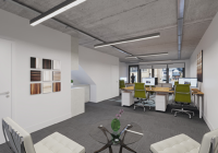 first floor office mechanical completion