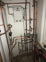 vertical piping residential refurb west hampstead