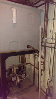 copper heating pipework installation