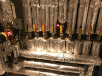 heating pipe routing installation
