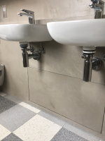 tiled bathroom space installation