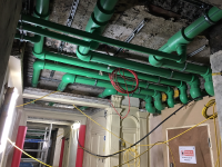 green pvc piping services hotel knightsbridge