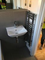 cloakroom washbasin flat refit