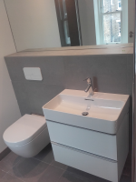 modern bathroom suite double sinks