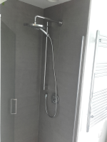 rainfall shower head bathroom reno